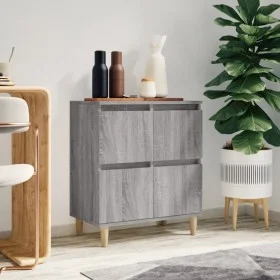 Sonoma graues Sperrholz-Sideboard 60x35x70 cm von vidaXL, Sideboards - Ref: Foro24-821162, Preis: 61,25 €, Rabatt: %
