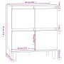 Aparador de madera contrachapada gris Sonoma 60x35x70 cm de vidaXL, Aparadores - Ref: Foro24-821162, Precio: 61,84 €, Descuen...