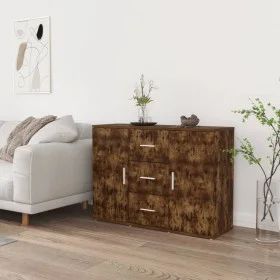 Sideboard aus geräuchertem Eichensperrholz, 91 x 29,5 x 65 cm von vidaXL, Sideboards - Ref: Foro24-823347, Preis: 81,31 €, Ra...