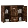 Sideboard aus geräuchertem Eichensperrholz, 91 x 29,5 x 65 cm von vidaXL, Sideboards - Ref: Foro24-823347, Preis: 81,31 €, Ra...