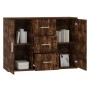 Sideboard aus geräuchertem Eichensperrholz, 91 x 29,5 x 65 cm von vidaXL, Sideboards - Ref: Foro24-823347, Preis: 82,67 €, Ra...