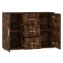 Sideboard aus geräuchertem Eichensperrholz, 91 x 29,5 x 65 cm von vidaXL, Sideboards - Ref: Foro24-823347, Preis: 82,67 €, Ra...
