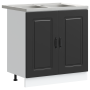 Gabinete de cocina Kalmar 2 pcs Negro 80 x 46 x 81.5 cm