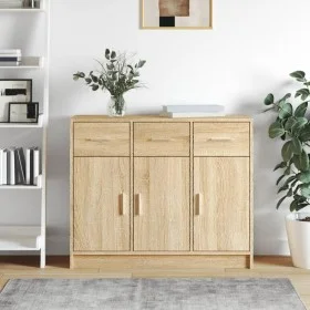 Sonoma oak engineered wood sideboard 91x28x75 cm by vidaXL, Sideboards - Ref: Foro24-823011, Price: 101,59 €, Discount: %