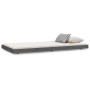 Estructura de cama madera maciza de pino gris 90x200 cm de vidaXL, Camas y somieres - Ref: Foro24-823496, Precio: 96,98 €, De...