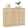 Sonoma oak engineered wood sideboard 91x28x75 cm by vidaXL, Sideboards - Ref: Foro24-823011, Price: 101,59 €, Discount: %