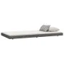 Bettgestell aus massivem, grauem Kiefernholz, 90 x 200 cm von vidaXL, Betten und Lattenroste - Ref: Foro24-823496, Preis: 95,...