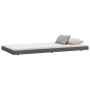 Estructura de cama madera maciza de pino gris 90x200 cm de vidaXL, Camas y somieres - Ref: Foro24-823496, Precio: 96,98 €, De...