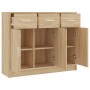 Sideboard aus Sonoma-Eichenholzwerkstoff, 91 x 28 x 75 cm von vidaXL, Sideboards - Ref: Foro24-823011, Preis: 104,62 €, Rabat...