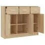Sonoma oak engineered wood sideboard 91x28x75 cm by vidaXL, Sideboards - Ref: Foro24-823011, Price: 101,59 €, Discount: %