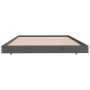 Estructura de cama madera maciza de pino gris 90x200 cm de vidaXL, Camas y somieres - Ref: Foro24-823496, Precio: 96,98 €, De...