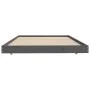 Estructura de cama madera maciza de pino gris 90x200 cm de vidaXL, Camas y somieres - Ref: Foro24-823496, Precio: 95,83 €, De...
