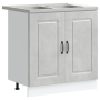 Gabinete de cocina Kalmar 2 pcs Gris 80 x 46 x 81.5 cm