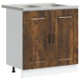 Gabinete de cocina Kalmar 2 pcs Marrón 80 x 46 x 81.5 cm