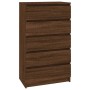 Brown oak plywood wooden dresser 60x36x103 cm by vidaXL, Drawers - Ref: Foro24-823023, Price: 123,57 €, Discount: %