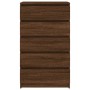 Brown oak plywood wooden dresser 60x36x103 cm by vidaXL, Drawers - Ref: Foro24-823023, Price: 123,57 €, Discount: %