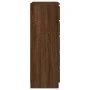 Cómoda de madera contrachapada roble marrón 60x36x103 cm de vidaXL, Cajoneras - Ref: Foro24-823023, Precio: 120,99 €, Descuen...