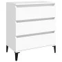 Weißes Sperrholz-Sideboard 60x35x70 cm von vidaXL, Sideboards - Ref: Foro24-823048, Preis: 63,51 €, Rabatt: %