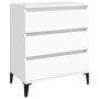Weißes Sperrholz-Sideboard 60x35x70 cm von vidaXL, Sideboards - Ref: Foro24-823048, Preis: 61,70 €, Rabatt: %