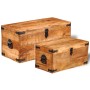 Storage Chest Set 2 Pcs Rough Mango Wood by vidaXL, Storage trunks - Ref: Foro24-241634, Price: 240,48 €, Discount: %