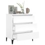 Weißes Sperrholz-Sideboard 60x35x70 cm von vidaXL, Sideboards - Ref: Foro24-823048, Preis: 61,70 €, Rabatt: %