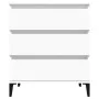 Weißes Sperrholz-Sideboard 60x35x70 cm von vidaXL, Sideboards - Ref: Foro24-823048, Preis: 63,51 €, Rabatt: %