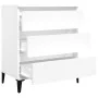 Weißes Sperrholz-Sideboard 60x35x70 cm von vidaXL, Sideboards - Ref: Foro24-823048, Preis: 63,51 €, Rabatt: %