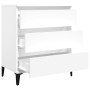 Weißes Sperrholz-Sideboard 60x35x70 cm von vidaXL, Sideboards - Ref: Foro24-823048, Preis: 61,70 €, Rabatt: %