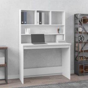 Sperrholz Schreibtischregale weiß 102x45x148 cm von vidaXL, Schreibtische - Ref: Foro24-823000, Preis: 76,36 €, Rabatt: %