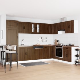 Gabinete de cocina Kalmar 2 pcs Marrón 80 x 46 x 81.5 cm
