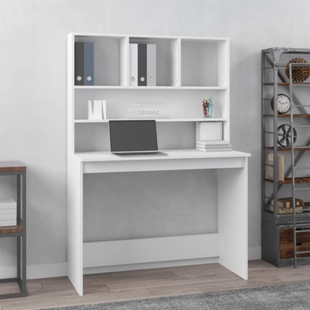 Sperrholz Schreibtischregale weiß 102x45x148 cm von vidaXL, Schreibtische - Ref: Foro24-823000, Preis: 76,36 €, Rabatt: %