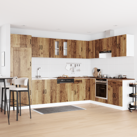 Gabinete de cocina Kalmar 2 pcs Marrón 80 x 46 x 81.5 cm