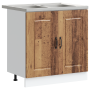 Gabinete de cocina Kalmar 2 pcs Marrón 80 x 46 x 81.5 cm