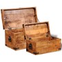 Storage Chest Set 2 Pcs Rough Mango Wood by vidaXL, Storage trunks - Ref: Foro24-241634, Price: 240,48 €, Discount: %