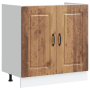 Gabinete de cocina Kalmar 2 pcs Marrón 80 x 46 x 81.5 cm