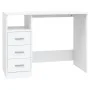 Weißer Sperrholzschreibtisch mit Schubladen 102x50x76 cm von vidaXL, Schreibtische - Ref: Foro24-823032, Preis: 87,75 €, Raba...