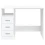 Weißer Sperrholzschreibtisch mit Schubladen 102x50x76 cm von vidaXL, Schreibtische - Ref: Foro24-823032, Preis: 87,75 €, Raba...