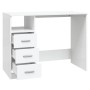 Weißer Sperrholzschreibtisch mit Schubladen 102x50x76 cm von vidaXL, Schreibtische - Ref: Foro24-823032, Preis: 86,54 €, Raba...