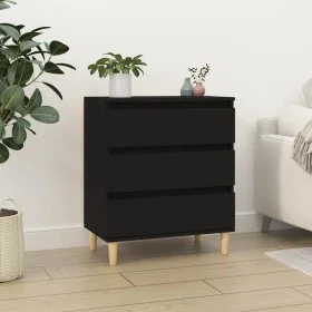 Black plywood sideboard 60x35x70 cm by vidaXL, Sideboards - Ref: Foro24-823041, Price: 73,96 €, Discount: %