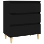 Black plywood sideboard 60x35x70 cm by vidaXL, Sideboards - Ref: Foro24-823041, Price: 75,70 €, Discount: %