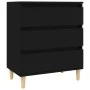 Schwarzes Sperrholz-Sideboard 60x35x70 cm von vidaXL, Sideboards - Ref: Foro24-823041, Preis: 74,06 €, Rabatt: %