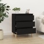 Black plywood sideboard 60x35x70 cm by vidaXL, Sideboards - Ref: Foro24-823041, Price: 75,70 €, Discount: %