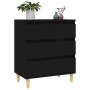 Black plywood sideboard 60x35x70 cm by vidaXL, Sideboards - Ref: Foro24-823041, Price: 75,70 €, Discount: %