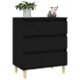Schwarzes Sperrholz-Sideboard 60x35x70 cm von vidaXL, Sideboards - Ref: Foro24-823041, Preis: 74,06 €, Rabatt: %