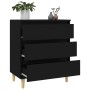 Black plywood sideboard 60x35x70 cm by vidaXL, Sideboards - Ref: Foro24-823041, Price: 75,70 €, Discount: %