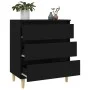 Schwarzes Sperrholz-Sideboard 60x35x70 cm von vidaXL, Sideboards - Ref: Foro24-823041, Preis: 74,06 €, Rabatt: %