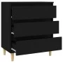Schwarzes Sperrholz-Sideboard 60x35x70 cm von vidaXL, Sideboards - Ref: Foro24-823041, Preis: 74,06 €, Rabatt: %