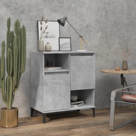 Aparador de madera contrachapada gris hormigón 60x35x70 cm de vidaXL, Aparadores - Ref: Foro24-821152, Precio: 75,19 €, Descu...