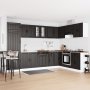 Gabinete de cocina Lucca 2 pcs Negro 80 x 46 x 81.5 cm