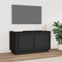 Schwarzer TV-Schrank aus Sperrholz, 80 x 35 x 45 cm von vidaXL, TV-Möbel - Ref: Foro24-819853, Preis: 58,00 €, Rabatt: %